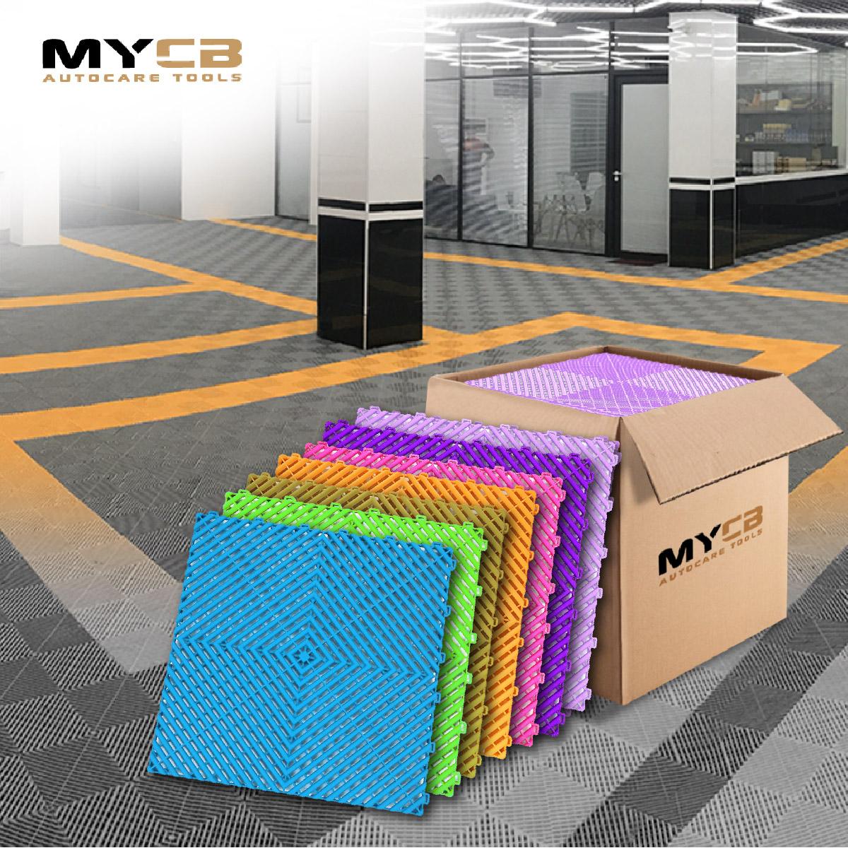 MYCB 1.8 [Special Color] Multi Function 40*40CM Plastic Splicing Grille Floor Mat (30pcs/Box 14 warna)