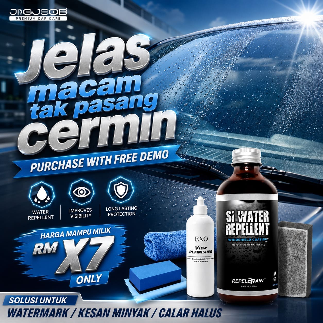 Restore Windshield Care Set (Polish & Coating Set)
